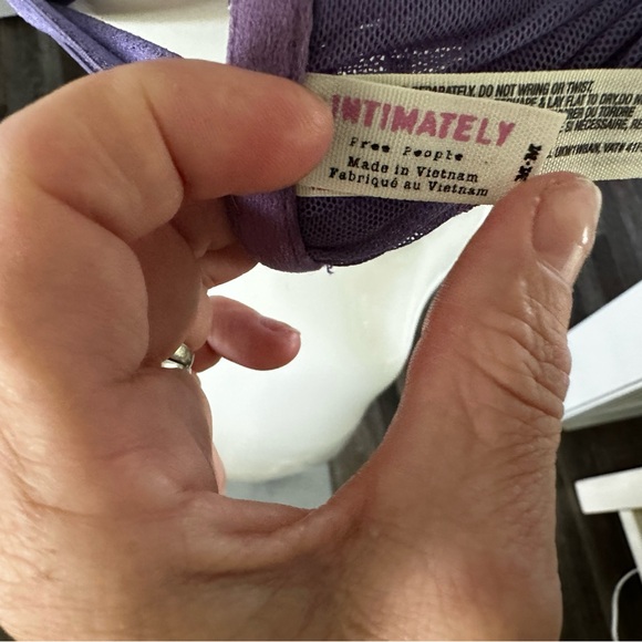 Free People Purple Lace Bandeau Intimates - Picture 3 of 3